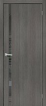 Дверь Браво модель Браво-1.55 цвет Grey Melinga/Mirox Grey