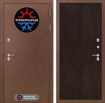 LABIRINT Входная металлическая дверь ТЕРМО панель 5 венге