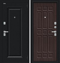 Входная Дверь модель Мило МФ/BChrome цвет Букле черное/Wenge Melinga