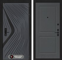 LABIRINT Входная металлическая дверь LeoLAB панель №11 цвет графит софт