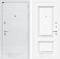 LABIRINT Входная металлическая дверь TRENDO панель №26 эмаль белая