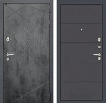 LABIRINT Входная металлическая дверь Лофт панель №13 цвет графит софт