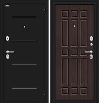 Входная Дверь модель Мило цвет Букле черное/Wenge Veralinga