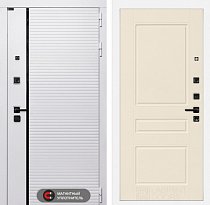 LABIRINT Входная металлическая дверь Роял панель №3 цвет крем софт