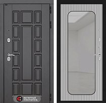 LABIRINT Входная металлическая дверь Нью-Йорк панель Зеркало Аркада цвет Веллюто ферро с патиной