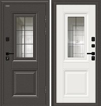 Входная Дверь Шелтер СДР/SBlack Старк шоколад/White Sand