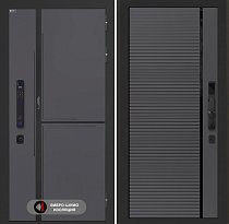LABIRINT Входная металлическая дверь Лаб-3 Смарт панель №22 цвет графит софт
