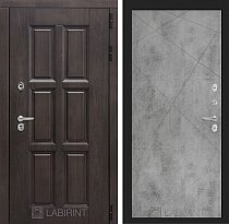 LABIRINT Входная металлическая дверь Лондон панель 24 бетон светлый