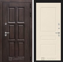 LABIRINT Входная металлическая дверь Лондон панель 3 крем soft