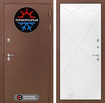 LABIRINT Входная металлическая дверь ТЕРМО панель 24 белый софт