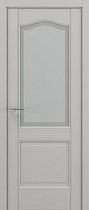 ZaDoor Baguette Classic модель Венеция В5.1 цвет матовый серый стекло сатинато с рамкой