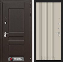 LABIRINT Входная металлическая дверь Мегаполис панель №29 цвет капучино