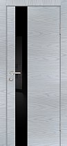 Дверь Profilo Porte Серия P-10 цвет Дуб скай серый стекло чёрный лакобель