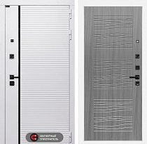 LABIRINT Входная металлическая дверь Роял панель №6 цвет сандал серый