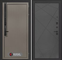LABIRINT Входная металлическая дверь Лаб-1 Про панель №24 цвет графит софт