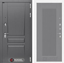 LABIRINT Входная металлическая дверь Платинум панель №30 серый софт