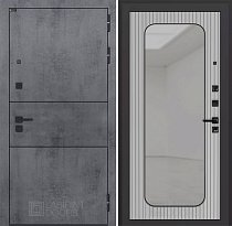 LABIRINT Входная металлическая дверь Инфинити панель Зеркало Аркада цвет Веллюто ферро с патиной