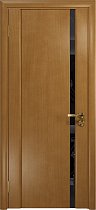 Дверь DioDoor Винтаж-1 анегри черный триплекс Вьюнок глянцевый