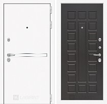 LABIRINT Входная металлическая дверь Лайн Вайт панель №4 цвет венге
