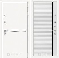 LABIRINT Входная металлическая дверь LINE WHITE панель 22 белый софт
