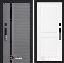 LABIRINT Входная металлическая дверь Пиано Смарт 2.0 панель №11 цвет белый софт