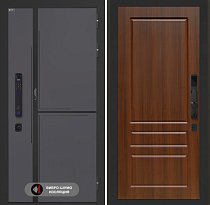 LABIRINT Входная металлическая дверь Лаб-3 Смарт панель №3 цвет орех бренди
