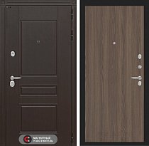 LABIRINT Входная металлическая дверь Нью-Йорк панель №5 цвет ясень тёмный