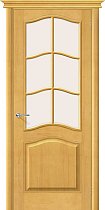 Дверь Браво модель М-7 цвет Медовый (Т-04) Сатинато белое