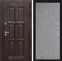 LABIRINT Входная металлическая дверь Лондон панель №21 бетон светлый