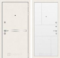 LABIRINT Входная металлическая дверь LINE WHITE панель 21 белый софт