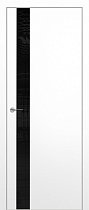 ZaDoor Квалитет модель K3 Alu цвет матовый белый стекло лакобель чёрный